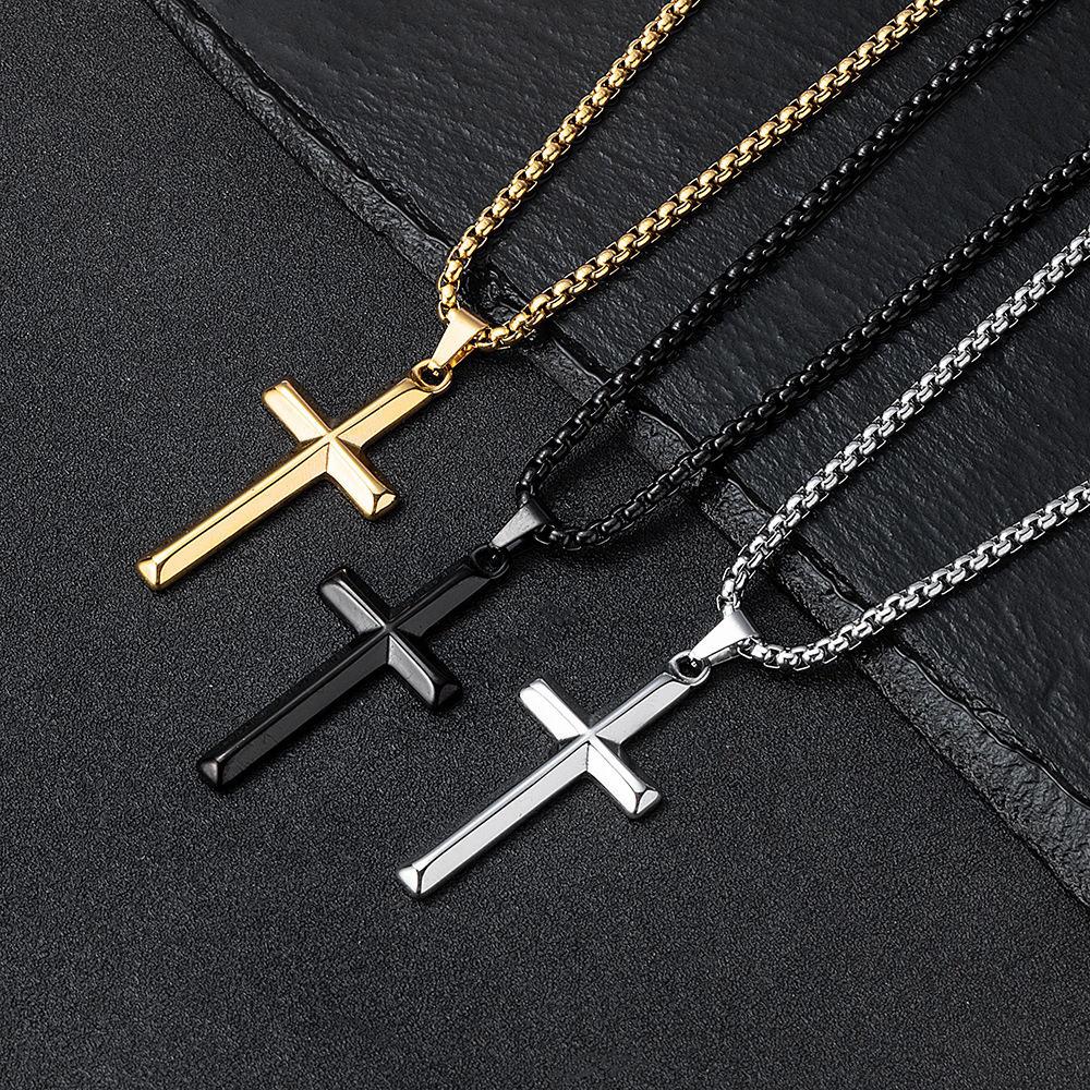 Moda transfronteriza hombre hip hop cool personalidad de colgante de acero inoxidable colgante simple joyas de textura