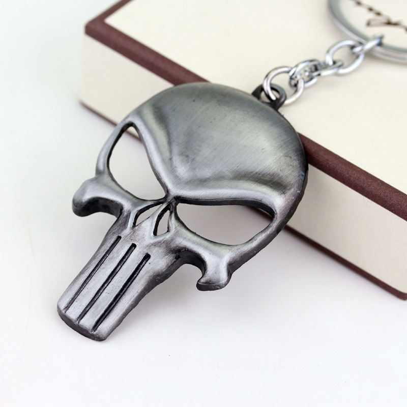 Game Merchandise Punisher Halloween Skull Keychain Bottle Opener Pendant Creative Metal Ornament