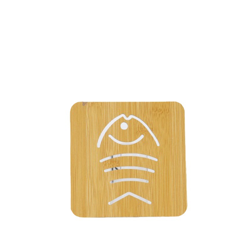 Wooden cartoon non-slip table mat