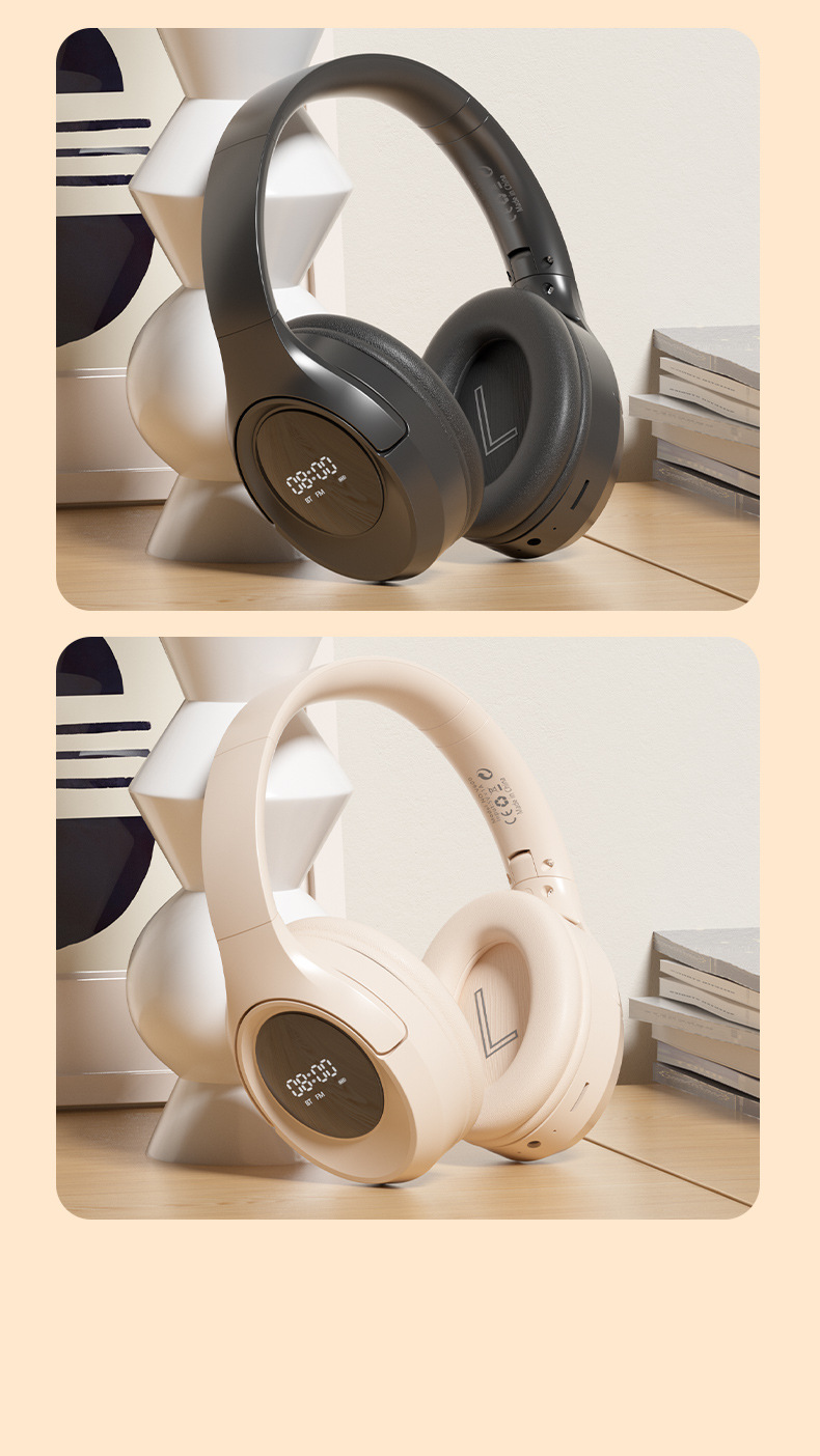 Englisch CET-4 und CET-6 Hören Ohrhörer Wireless Bluetooth Head montiert Gaming, Hören, Musik Empfang, FM,_voghion.com