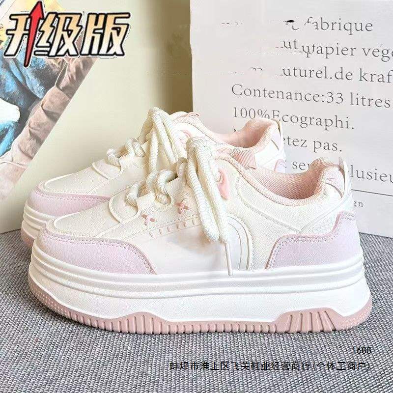 Cheap Light Blue Mesh Breathable White Sneakers 2026 Spring/Summer Thin Salt-Style Campus Versatile Thick-Soled Women's Sneakers