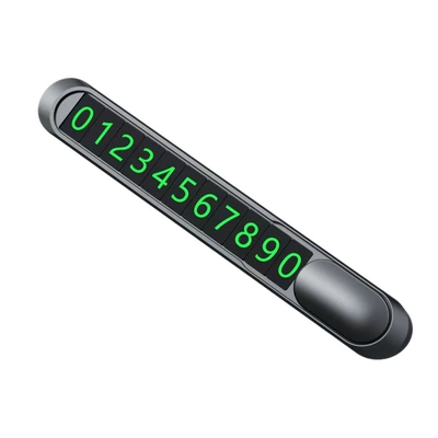 custom logo, fluorescent numbers, Nömrəli dayanma kartı
