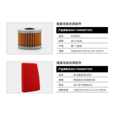 Longxin Wuji 300RR 300R Oil filter