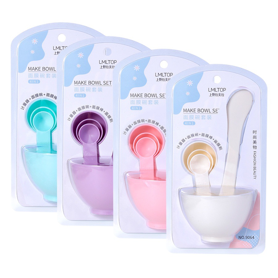 Juego de herramientas para mascarillas faciales LMLTOP, juego de seis piezas, herramienta para mascarillas faciales caseras, tazón, palo, venta al por mayor 9064