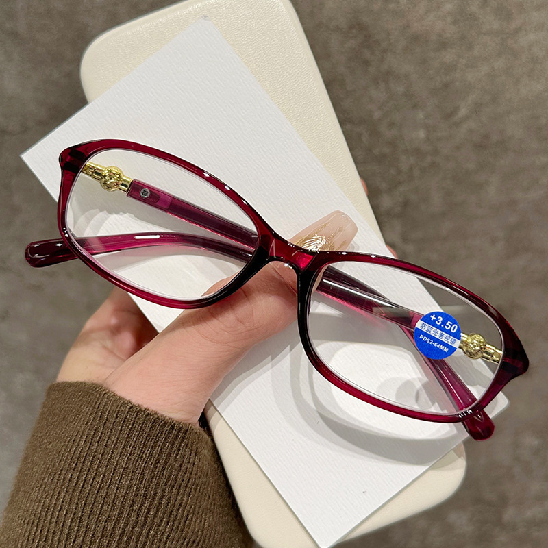 Fashionable Reading Glasses for Women, Ultra-Light, Anti-Blue Light Glasses for the Elderly, High-Definition New Style Mother's Reading Glasses Wholesale Price