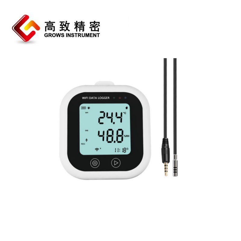 Grows-200E��ʪ���� WIFI��ʪ�ȼ�¼�Ǻ��ⲿ̽ͷ��ʪ�ȼ�