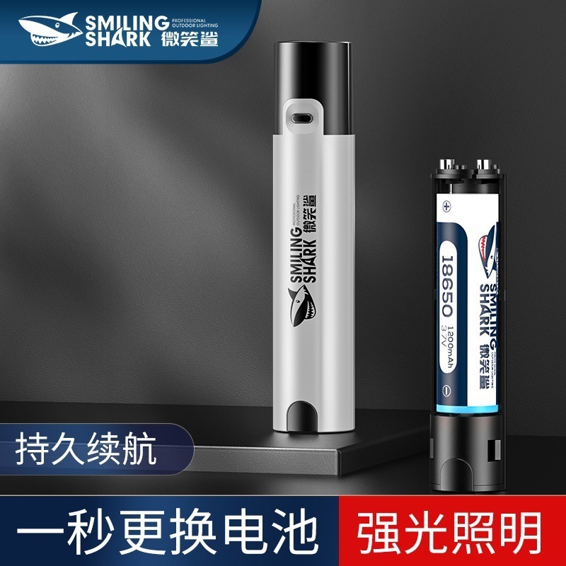강한 빛 미니 휴대용 소형 손전등 교체 가능한 배터리 USB 충전식 하이라이트 LED 손전등
