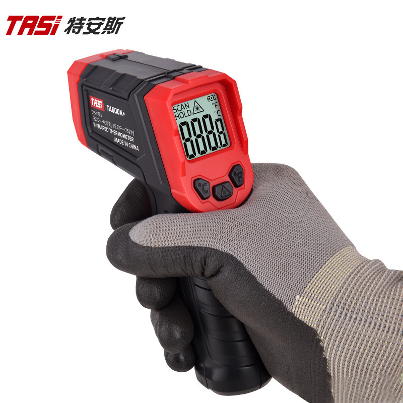 特安斯红外线测温仪TA600A+工业用油温测温厨房测水温温度计