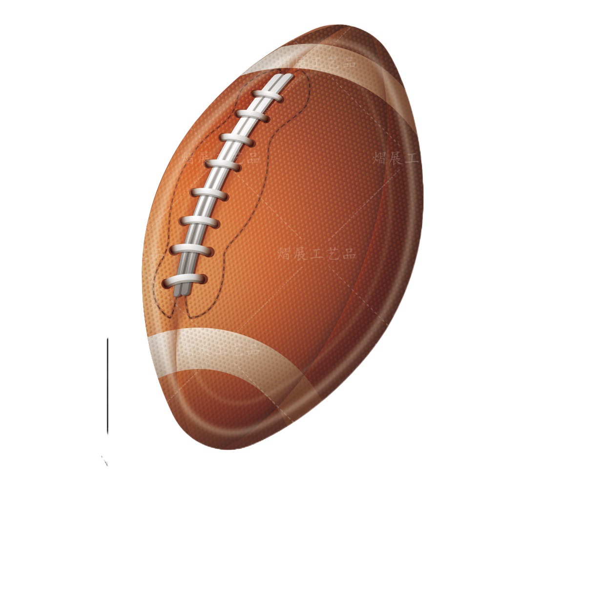 En stock al por mayor rugby fiesta de cumpleaños Placa de papel desechable Super Bowl competencia día en forma de placa de papel image 1