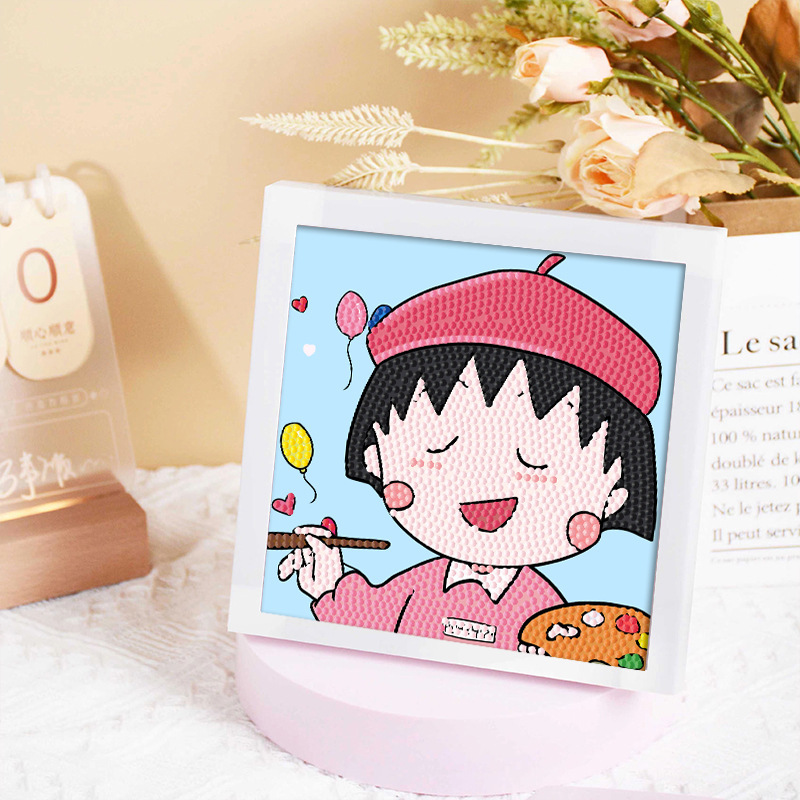 Diamante infantil DIY hecha a mano con material de marco paquete de dibujos animados Sanliou pegatinas de diamante regalo al por mayor pinturas de mampostería