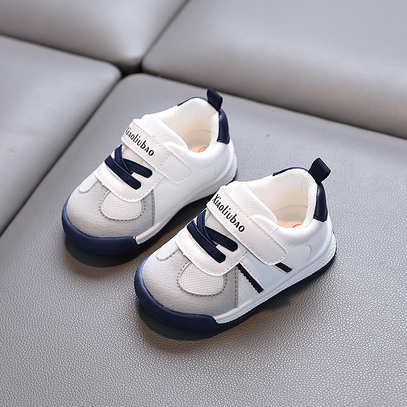 Zapatos para niños, zapatos deportivos de primavera y otoño, zapatos deportivos para niños y niñas, zapatos blancos, zapatos para bebés de suela blanda, zapatos individuales, zapatos Dexun