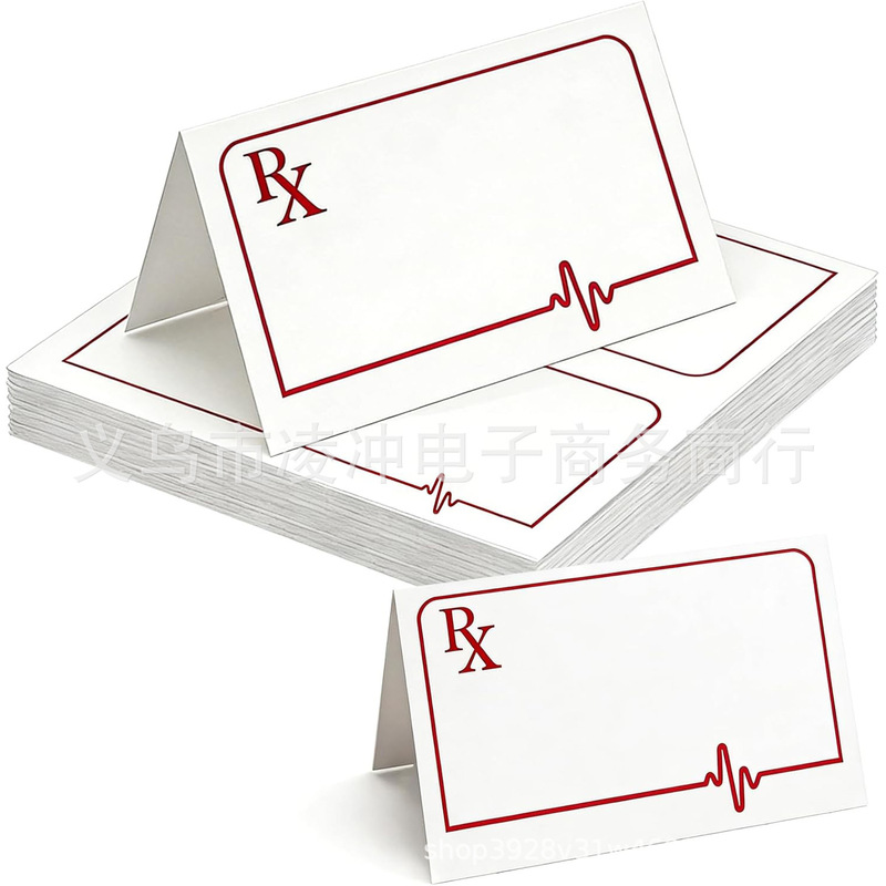 Cross-Border Healthcare Theme Rx Capsule Ecg Foldable Place Card, Handwritten Table Card for Nurse Graduation Party Cross-Border Healthcare Theme Rx Capsule Ecg Foldable Place Card, Handwritten Table Card for Nurse Graduation Party