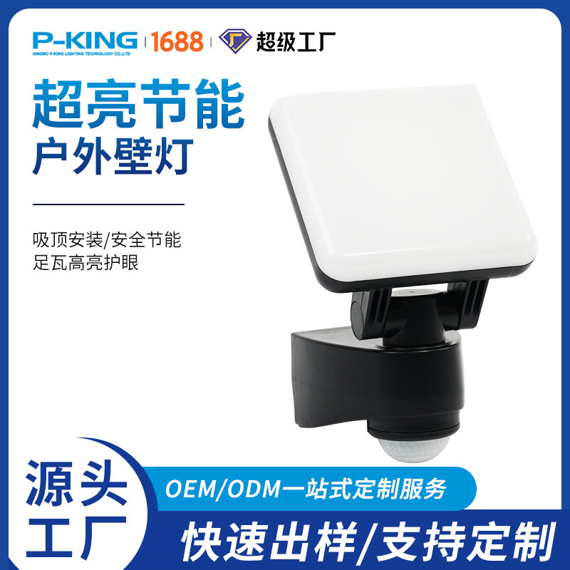 Cross-Border Popular Outdoor Waterproof Wall Lamp, High-End Retro European-Style Courtyard Stair Infrared Sensor Wall Lamp