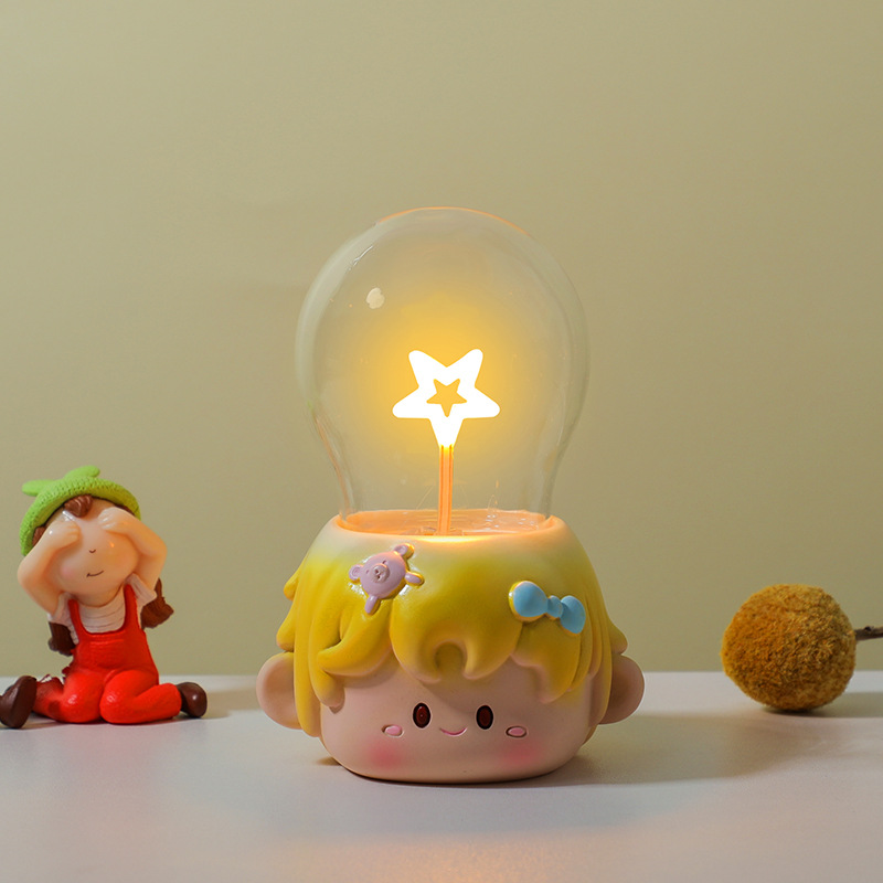 Lámpara de noche lámpara luminosa base de resina creativa para gatos adornos de animales decoración de escritorio exhibición artesanía regalos