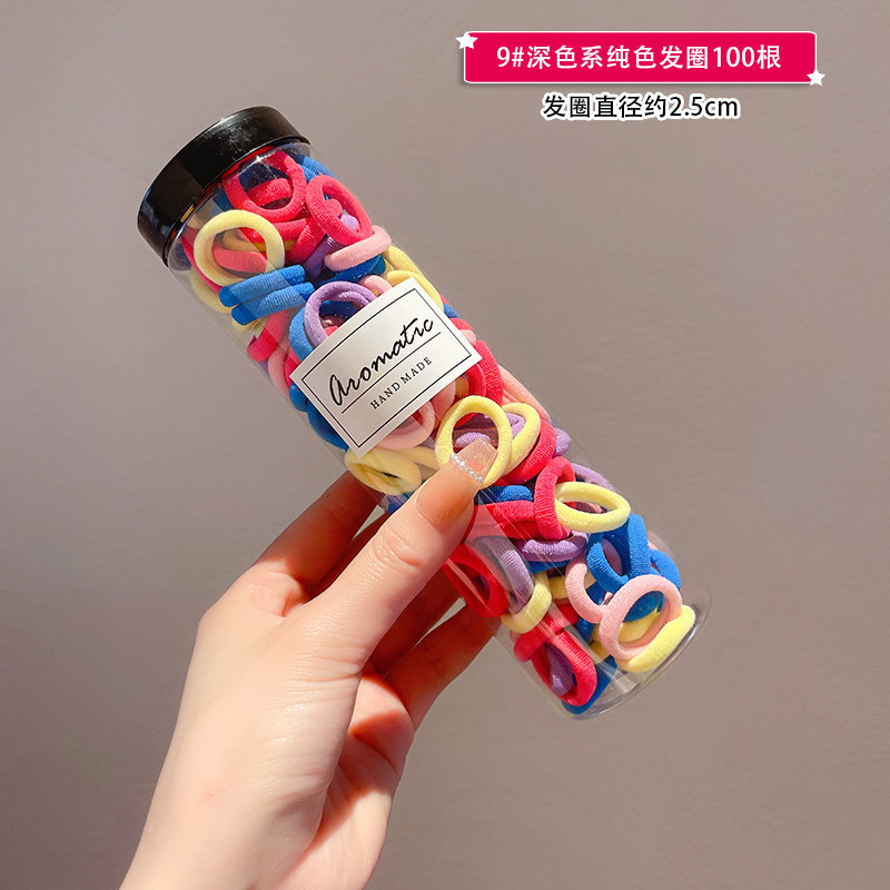 Estilo coreano de alta cuerda de Pelo elástico de las mujeres anillo de toalla simple banda de goma cuerda de pelo de cola de caballo alta anillo de pelo de bebé