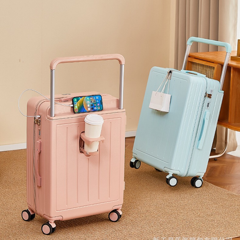 New Model of Wide-Handle Luggage Suitcase for Men and Women, Multifunctional Trolley Case with Silent Universal Wheels, Men's Password-Protected Travel Suitcase New Model of Wide-Handle Luggage Suitcase for Men and Women, Multifunctional Trolley Case with Silent Universal Wheels, Men's Password-Protected Travel Suitcase