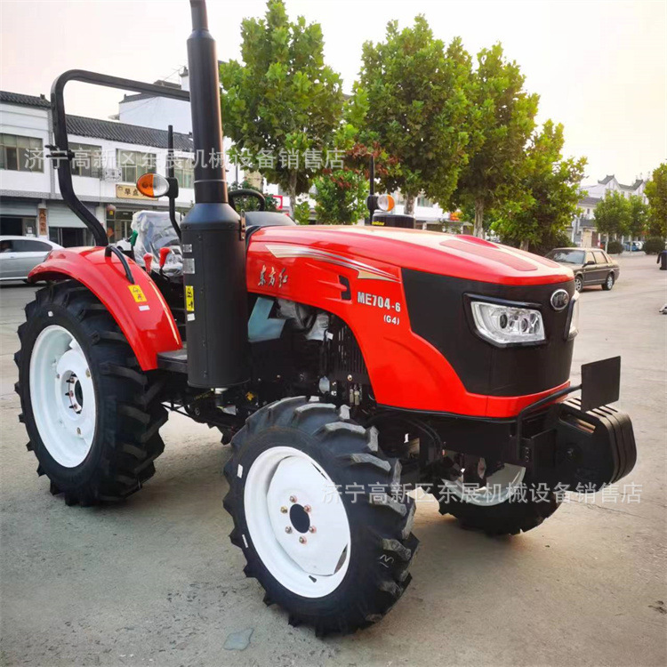 东方红70马力四驱拖拉机 旋耕粑地农用拖拉机 水旱田轮田园管理机