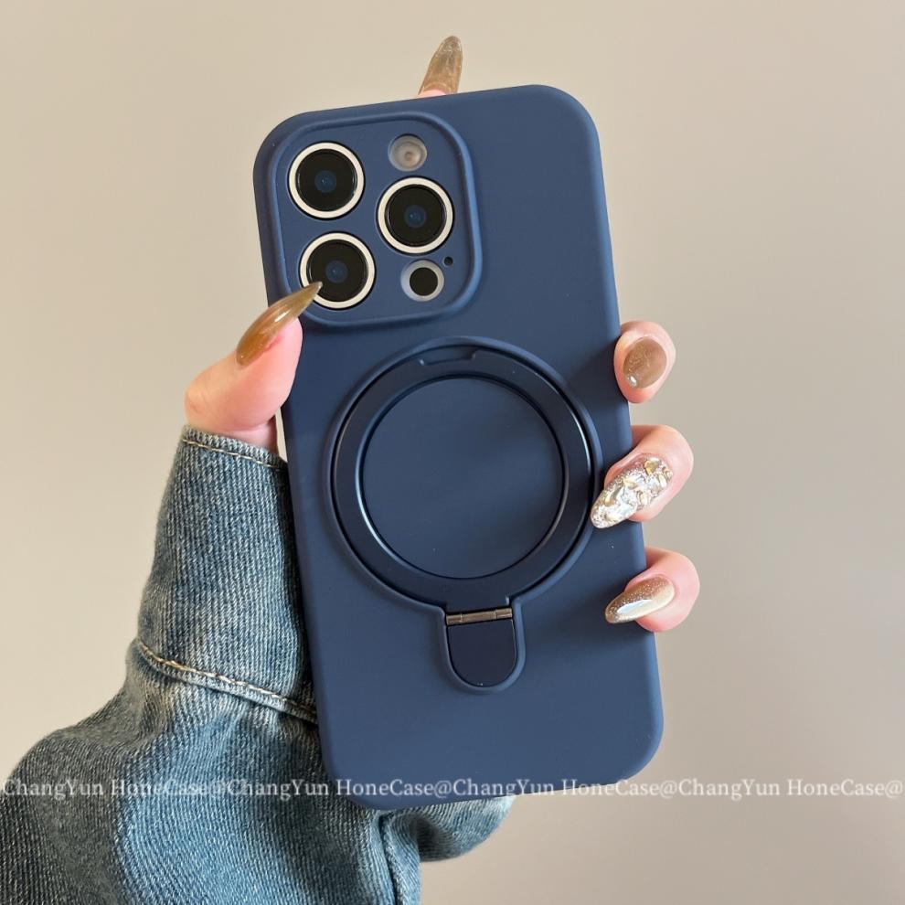 Magnetic Silicone Phone Case For Iphone 15 Pro 14 13 Shockproof_voghion.com