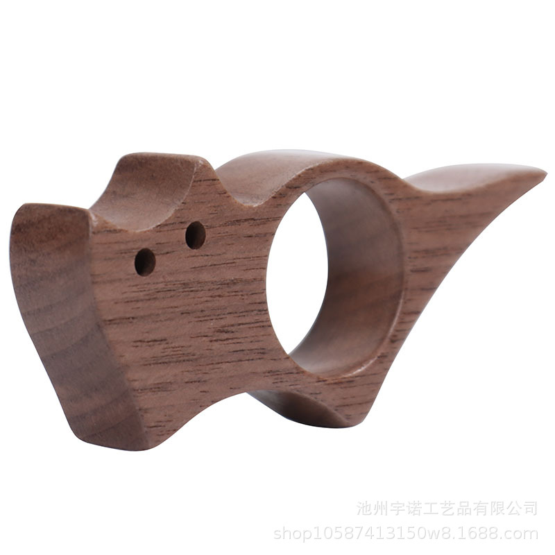 Cross-Border Supply Wooden Pet Beard Cat and Dog Thumb Book Support Portable Thumb Book Page Holder One-Hand Book Press Bookmark