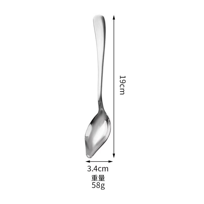Transfronterizo de 8 piezas de acero inoxidable cucharas de alimentación cucharas de transferencia cucharas de dibujo cucharas de sabor cucharas de alimentación clip