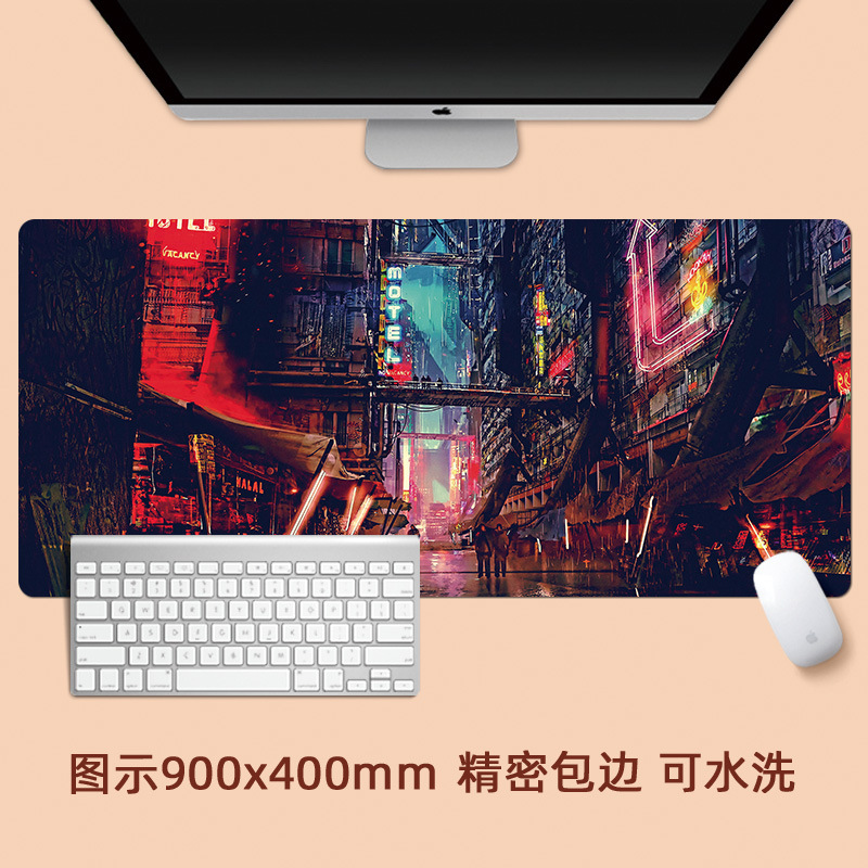 Van Gogh pintura al óleo paisaje pintura paisaje de gran tamaño estera del ratón paisaje retro artístico creativo bloqueo engrosada estera de la tabla