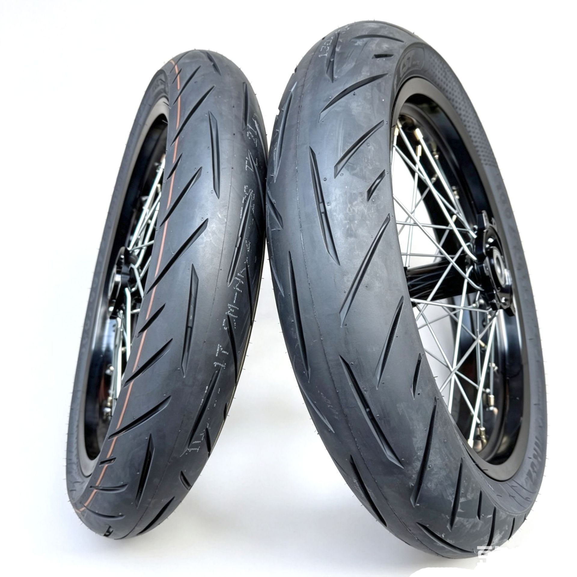 QiuLongJiFeng modified front 100/80-17 rear 130/70-17 Zhengxin slick tire wheel assembly performance version inner tube