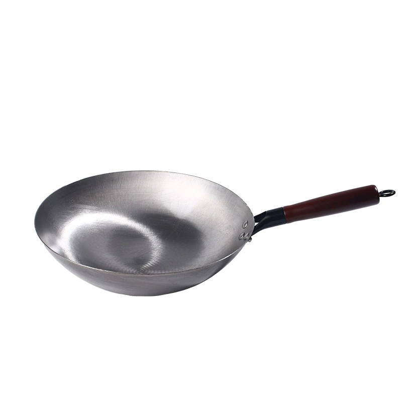 Холостяцкая iron pot wok без покрытия гостиничный круглый низ большой дровяной печи двухухий варочный котел без покрытия