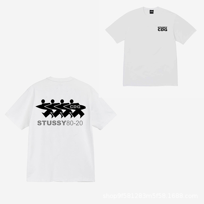 STU 25SS 新品 STU 高品質純綿 男女同型半袖Tシャツ トレンドブランド服|undefined