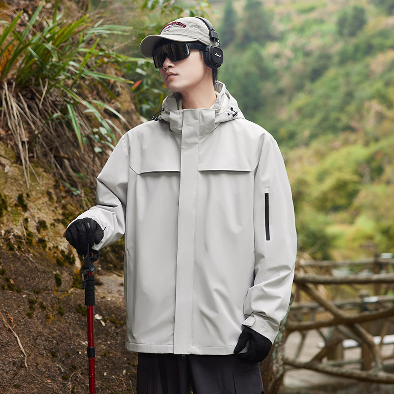 NASA三合一冲锋休闲外套春秋季2025新款户外登山服防风防水夹克衫|undefined