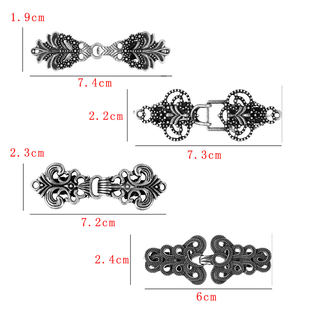 Rétro Fleur Alliage Placage Femmes Chandail Clip 1 Jeu display picture 2