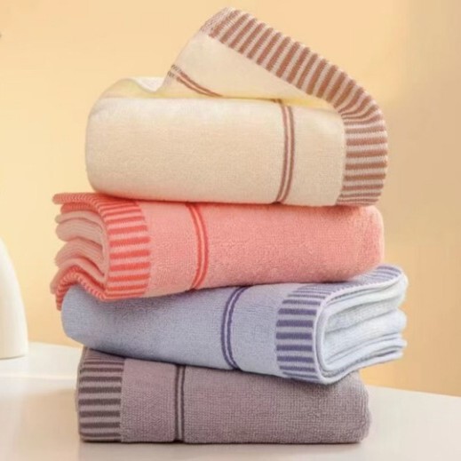 * Jacquard color stripe Plaid 34*75 adult home thick towel sports towel labor protection couple Student LOGO wool
