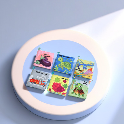 Cross-border Amazon book set early education cognitive enlightenment 3D washable tear-resistant sound baby toy