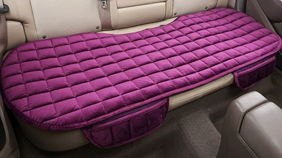 Universal Single Piece Three-Piece Set, Seat cushion, seat cover - purple-rear-seat-cushion-universal