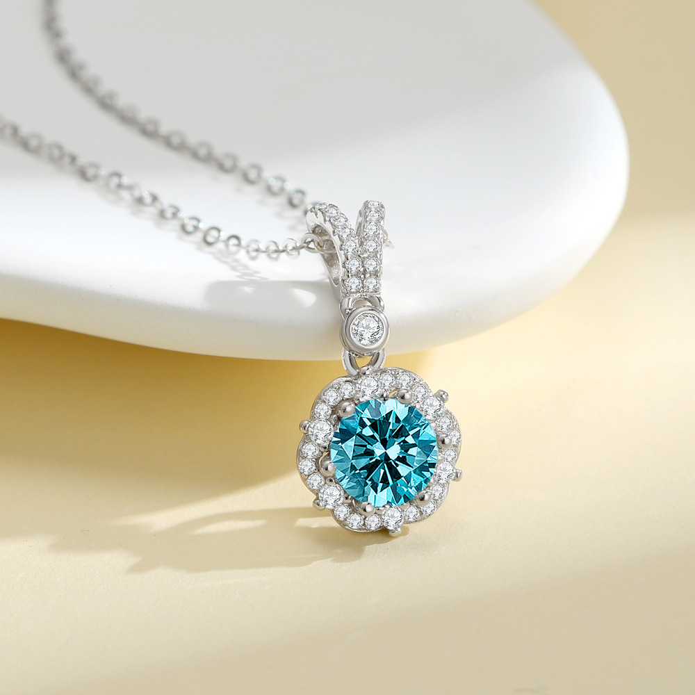 목걸이 블루 다이아몬드(1캐럿)