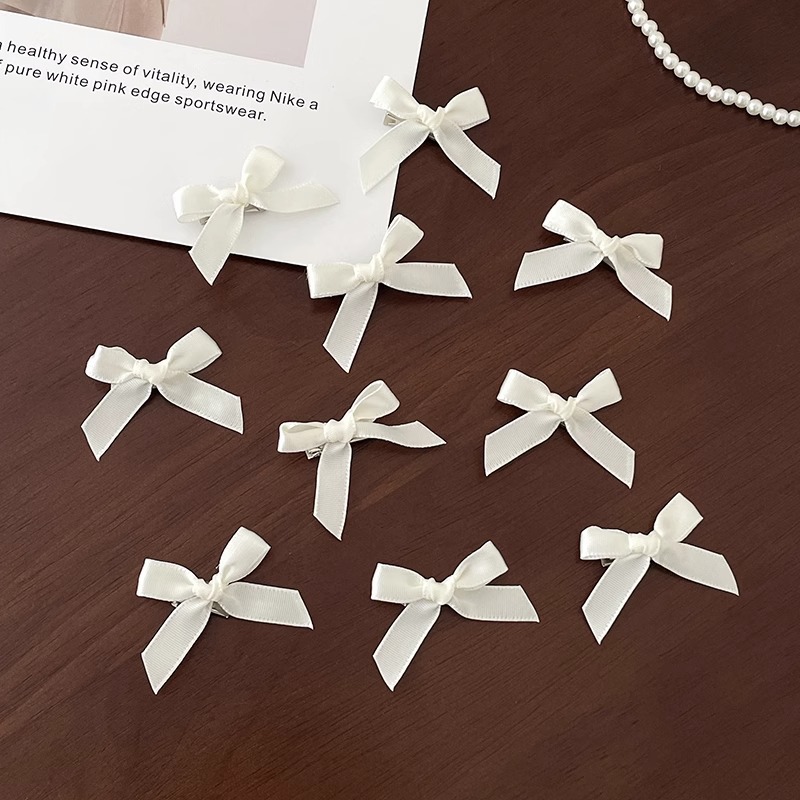 Pinza para el cabello con lazo de ballet coreano, horquilla de niña dulce, clip lateral lindo, clip de pico de pato de temperamento, tocado al por mayor