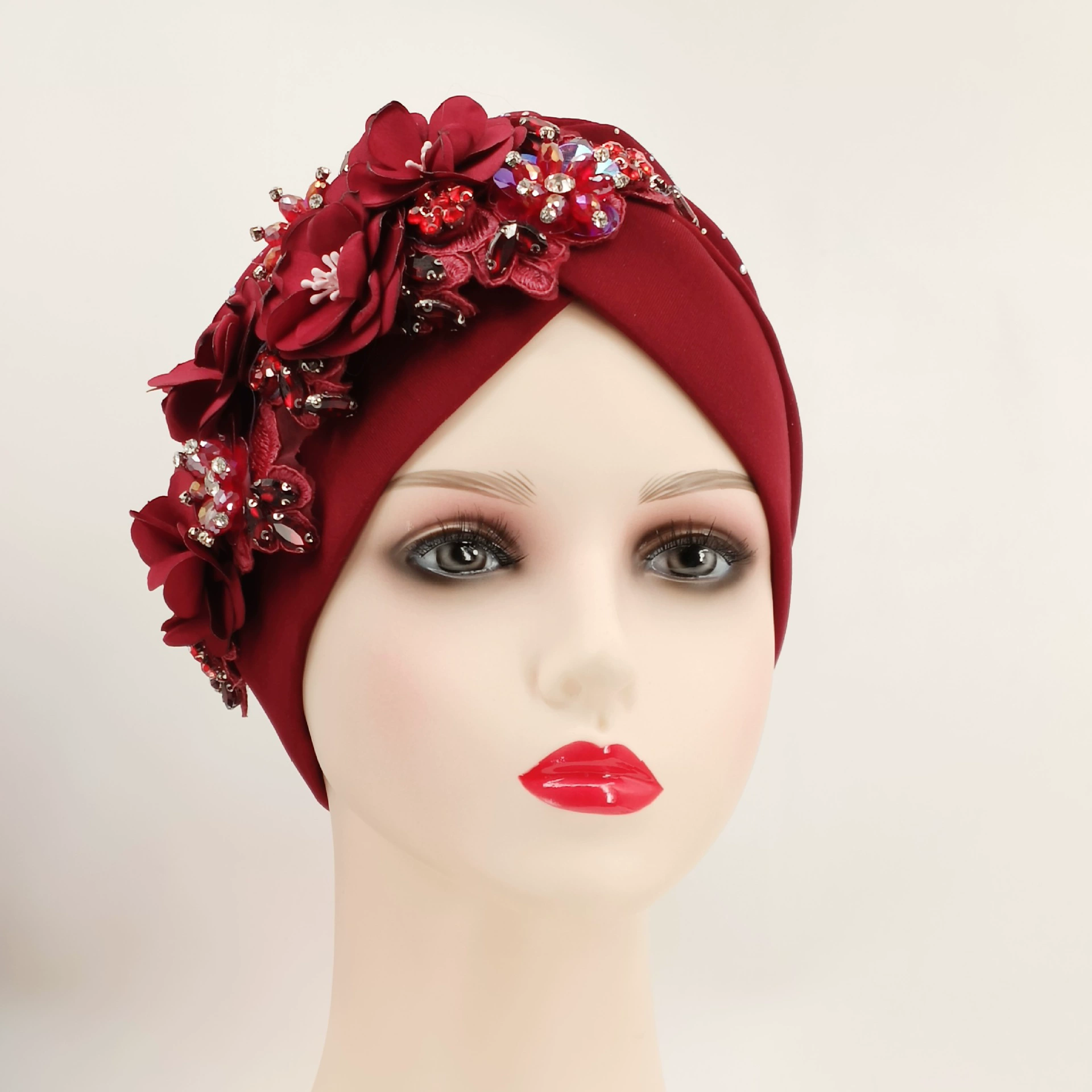Новый Muslim шапка AliExpress воздушный слой многоразовый шейный диамантовый липкий цветочный платок африканская маленькая шапочка производитель место