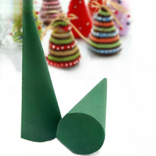 Christmas Tree Flower Mud Desktop Flower Mud Cylindrical Cone Flower Mud Special-Shaped Wedding Arrangement Handmade Tower Flower Mud