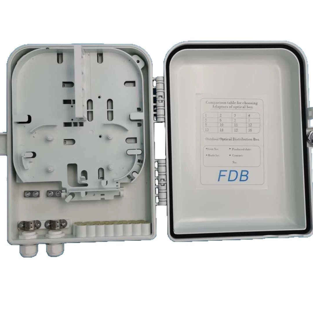 Индивидуальная фабрика 8-ядерная Внешняя торговля Белый Черный Огнестойкая коробка распределения волокна оптического кабеля настраиваемый материал FDB