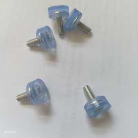 供应透明防滑调整脚 电子称调整脚塑胶调节脚 m8m6螺丝调整脚垫