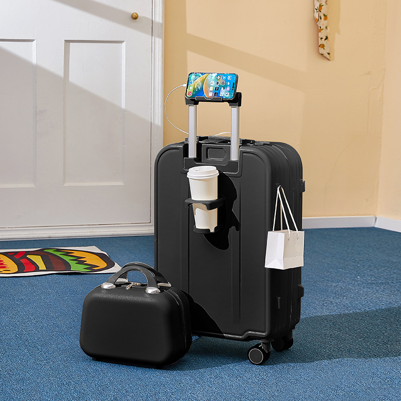 Maleta de equipaje para mujer, maleta pequeña y ligera de 20 pulgadas con contraseña de color caramelo, maleta con 24 ruedas para hombre, personalización al por mayor