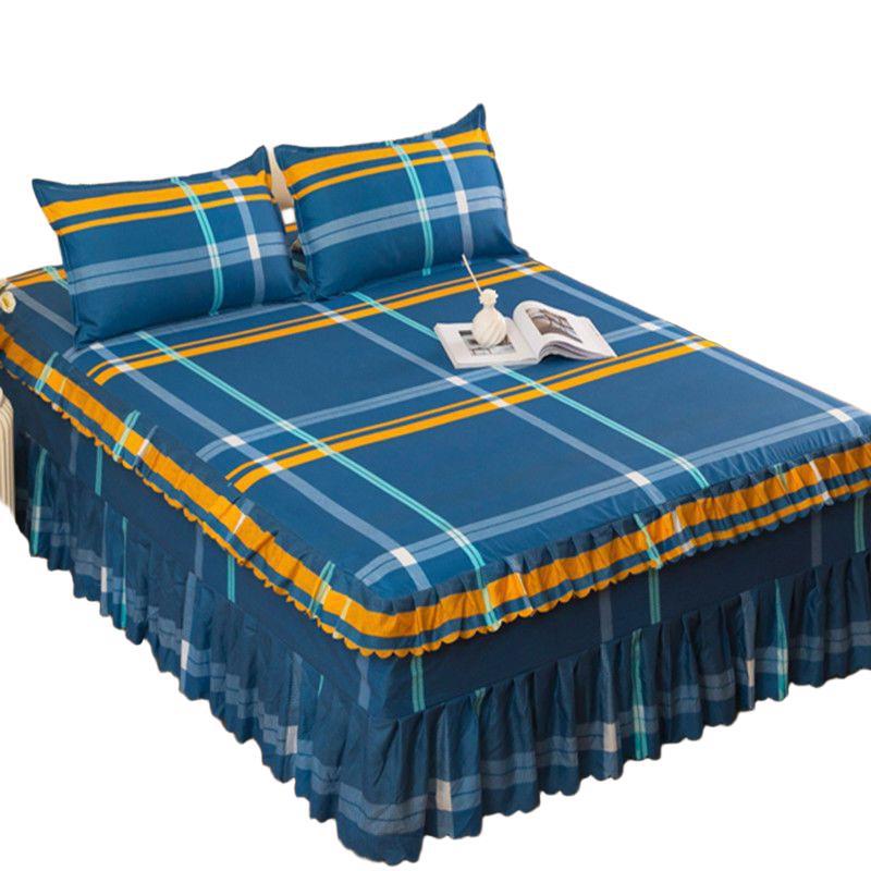Loto borde falda sábanas de cama sábanas de cama cubierta de polvo Simmons ropa de cama colchón piso