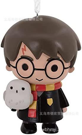 2022 transfronterizo nuevo personaje muñeca de dibujos animados decoraciones de Navidad Harry Potter avión decoración coche adornos