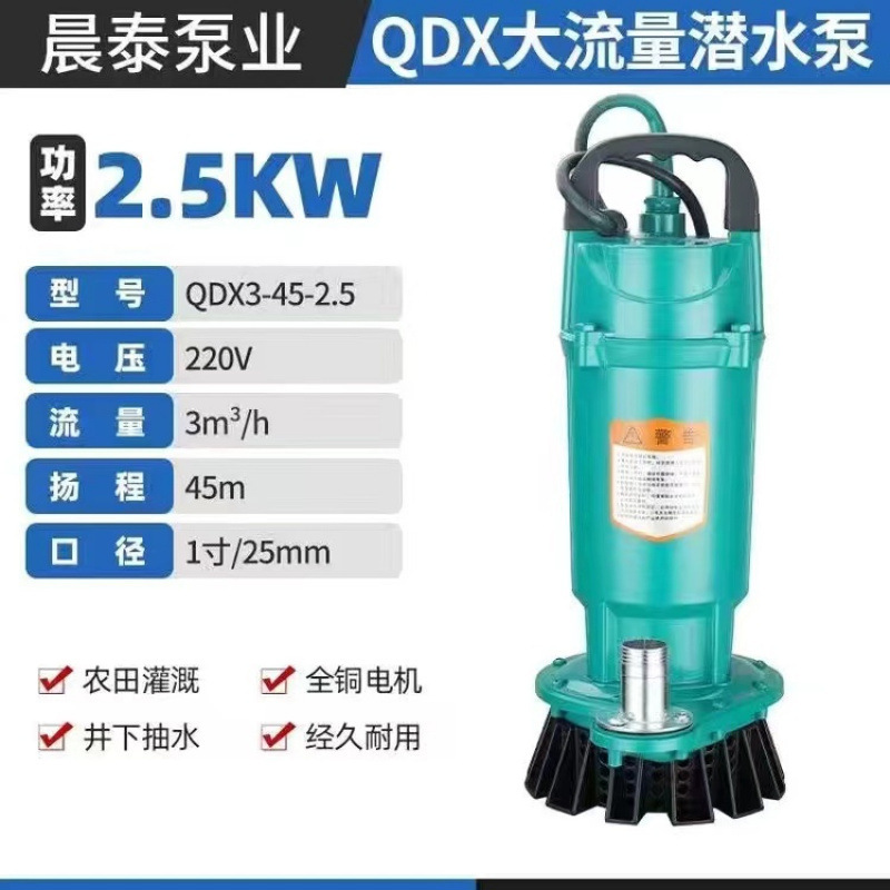 Shanghai auténtica bomba sumergible 220V bomba de agua de gran calibre 3 pulgadas 4 pulgadas sin escobillas de alto flujo de elevación bomba de agua