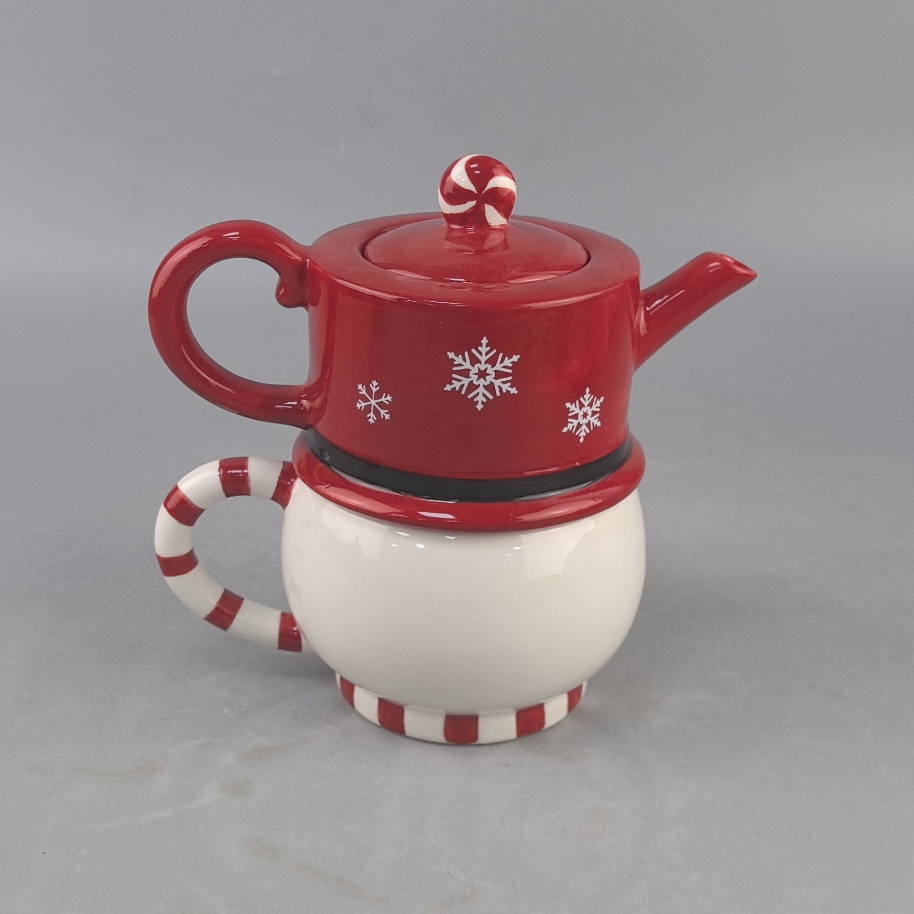 Navidad transfronteriza muñeca de nieve taza una olla más taza taza de Santa Claus tridimensional muñeca sin cara Navidad
