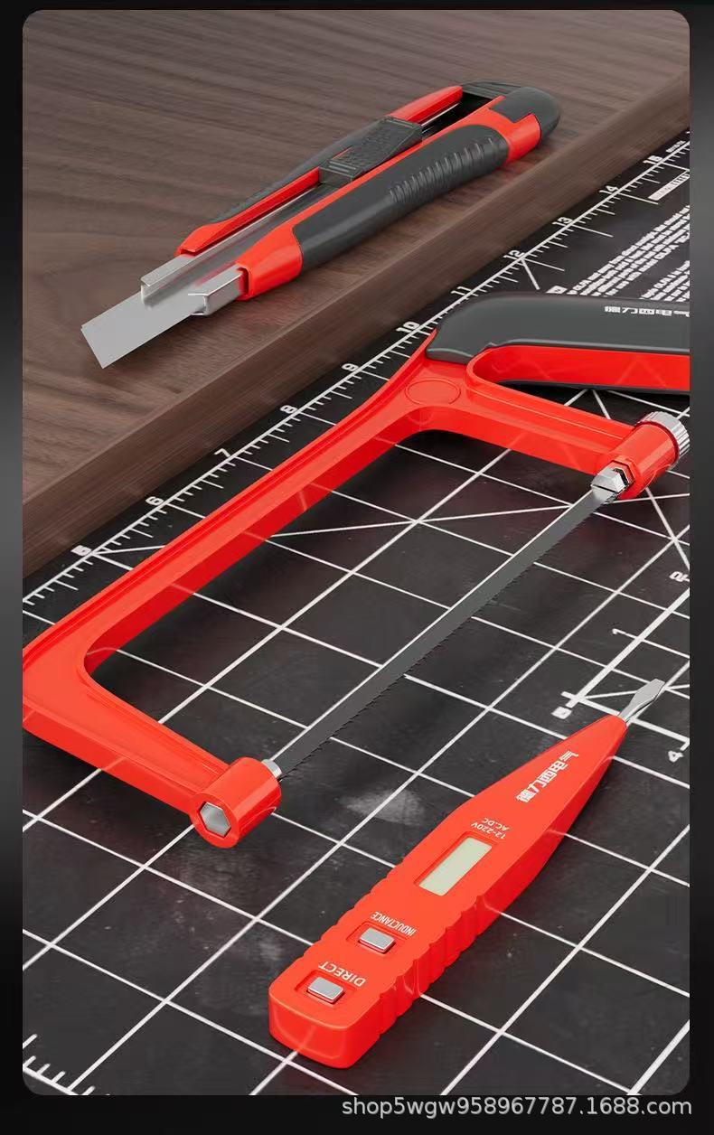 Home repair tool set with lithium electric drill and hardware tools