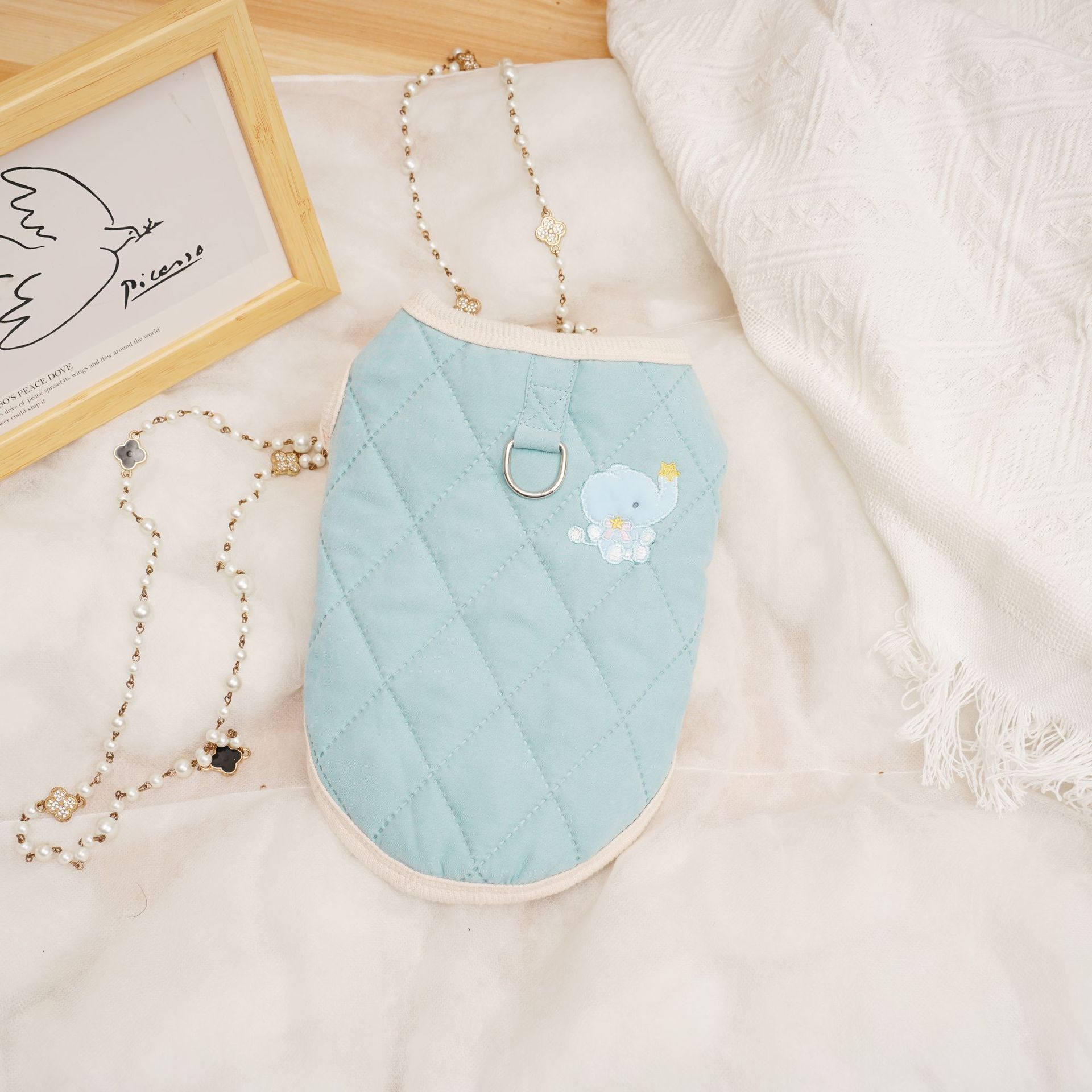 Pet waistcoat in action