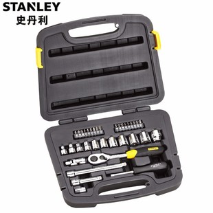Stanley Socket Set 35 Pieces 10MM Series British Set 94-692-22 Medium Fly Ratchet Wrench