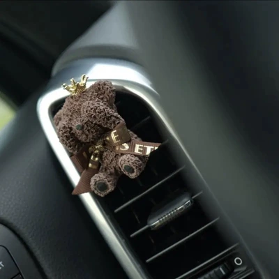 Bear Car Fragrance Car | Car Perfume Aromatherapy - shallow-cafe-teddy-bear-floral-fragrance