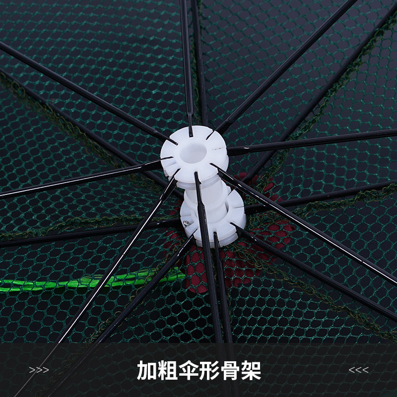 Factory wholesale of various specifications fish net umbrella net fish trap shrimp trap fish net moving net foldable fishing net lobster net umbrella trap fishing gear