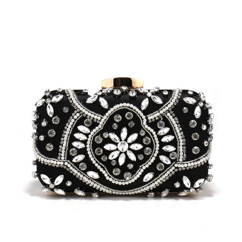时尚重手工珠绣包晚宴包包女士欧美派对宴会手拿包百搭礼服晚装包